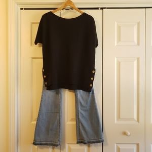 NWOT black sweater top